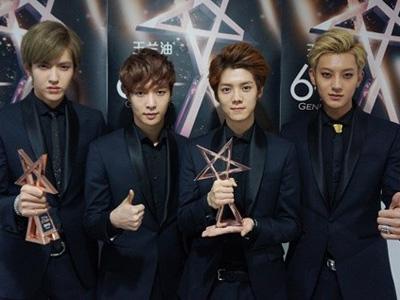 EXO Sabet Dua Penghargaan dalam 'Chinese Billboard Newcomer Awards'!