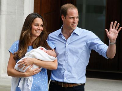Foto: Kehadiran Pertama Royal Baby di Depan Publik