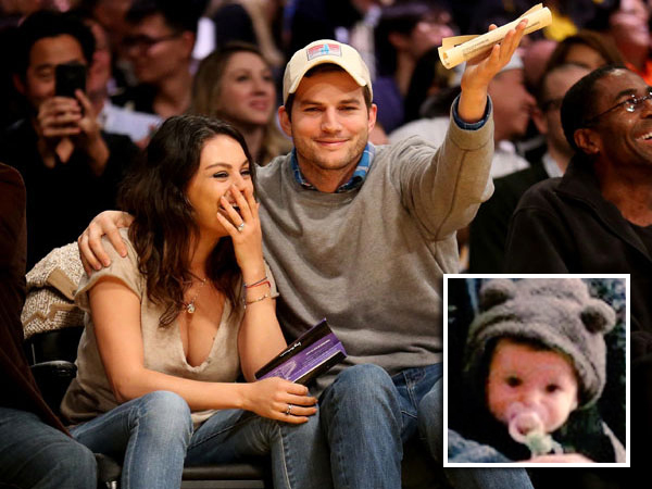 Lucunya Putri Pertama Ashton Kutcher dan Mila Kunis, Wyatt Isabelle!