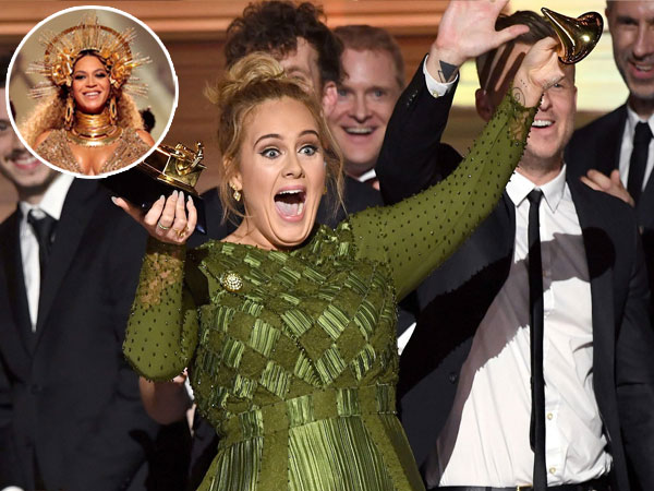Adele Patahkan Piala Grammy Awards Gara-gara Beyonce Knowles
