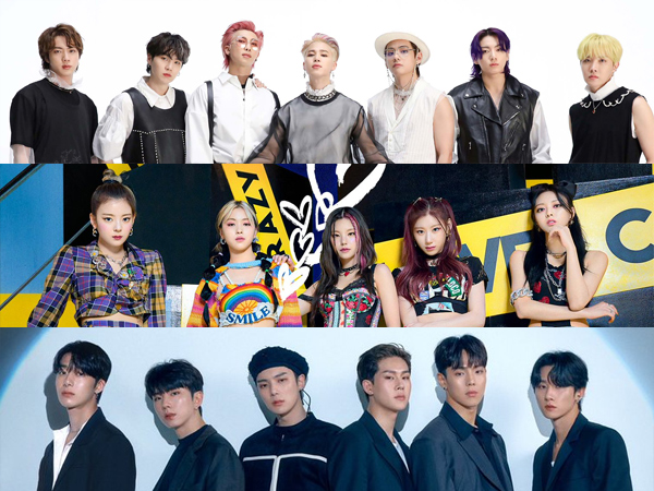 Gaon Berikan BTS Sertifikasi Triple Million hingga Platinum untuk ITZY dan MONSTA X