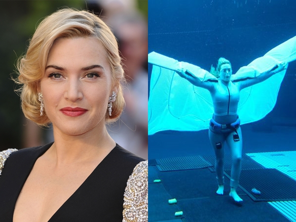 Foto Kate Winslet Saat Latihan Menyelam untuk Film Avatar