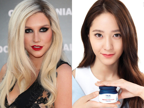 Reaksi Kesha Saat Demo Lagunya Digunakan Iklan Kosmetik Krystal f(x) di Korea