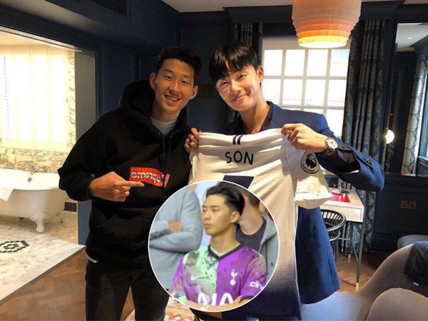 Park Seo Joon Tertangkap Kamera Nonton Pertandingan Son Heung Min di London