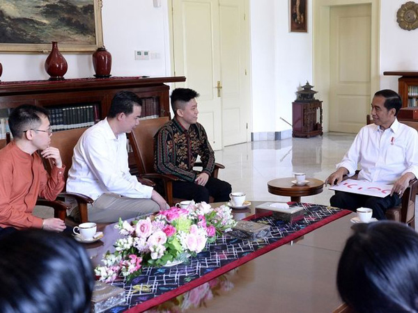 Pertemuan Rich Brian dan Presiden Jokowi di Istana Bogor, Bahas Musik hingga Domba