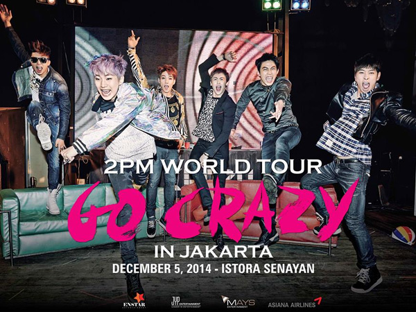 Ini Dia Harga Tiket Konser ‘2PM Go Crazy World Tour’ di Jakarta