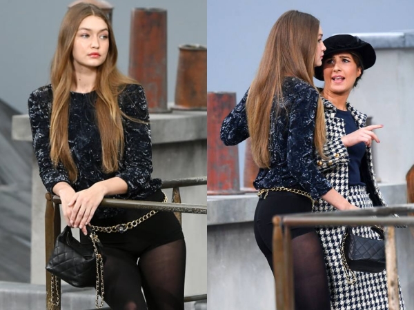 Viral Gigi Hadid Hadang dan 'Usir' Prankster di Chanel Runway Show Paris
