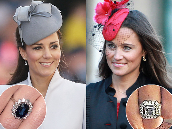 Mewah dan Berkilau, Simak Perbandingan Cincin Tunangan Kate dan Pippa Middleton