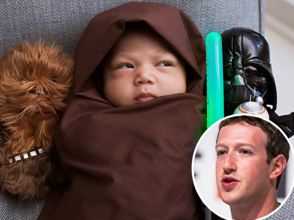 Ikut Demam Star Wars, Mark Zuckerberg Dandani Bayinya Ala Jedi