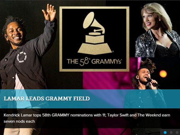 Ini Daftar Lengkap Para Pemenang Grammy Awards 2016!
