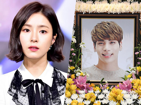 Mantan Pacar, Shin Se Kyung Melawat ke Rumah Duka Jonghyun SHINee