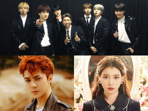 BTS, Sehun EXO, dan IU Menangkan Popularity Awards di 'Asia Artist Awards 2018'