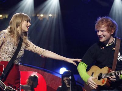 Taylor Swift dan Ed Sheeran Bermalam Bersama Sebelum BRIT Awards?