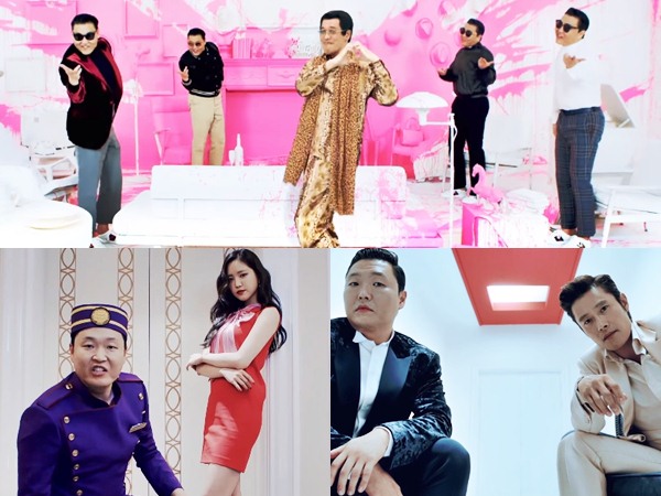 Naeun A Pink Hingga Pikotaro 'PPAP' Meriahkan MV Comeback PSY 'New Face' & 'I Luv It'