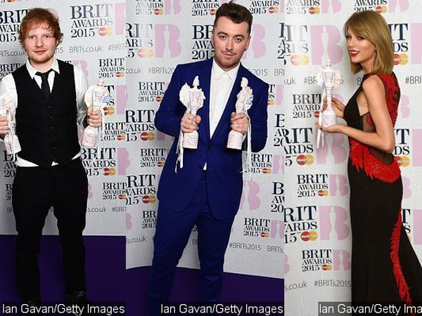 Sam Smith, Taylor Swift, Ed Sheeran, dan Lainnya Raih Trofi di 'BRIT Awards 2015'!
