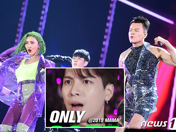 Ekspresi Kocak Jackson GOT7 Jadi Sorotan Saat Penampilan Hwasa & JYP di MAMA 2019