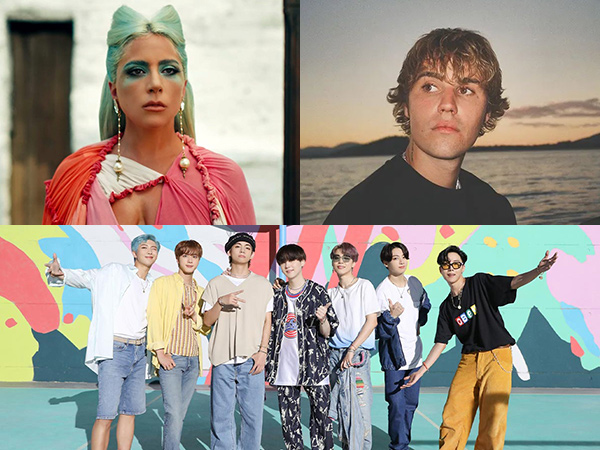 Lady Gaga, Justin Bieber, BTS Kuasai Daftar Nominasi MTV EMA 2020