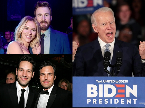 Pemain The Avengers Ikut Galang Dana untuk Capres Joe Biden