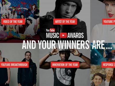 Ini Daftar Lengkap Pemenang YouTube Music Awards 2013!