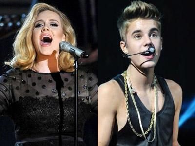 Adele Paling Disukai, Justin Bieber Paling Dibenci di Amerika