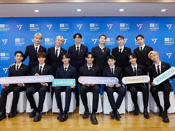 SEVENTEEN Jadi Artis K-Pop Pertama yang Punya Sesi Khusus di UNESCO Youth Forum