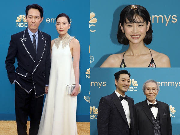 Lee Jung Jae Bawa Pacar, Para Pemain Squid Game Hadiri Emmy Awards 2022