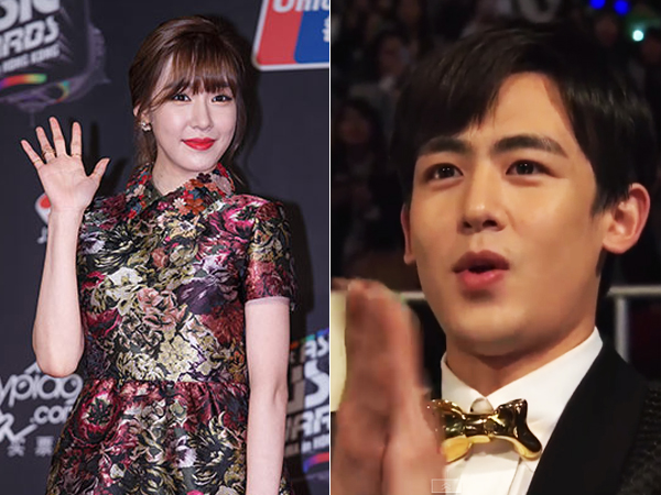 Nichkhun 2PM Berikan Dukungannya Saat Tiffany SNSD Terima Penghargaan di MAMA 2014