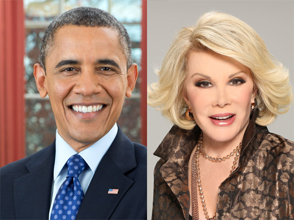 Fans Berat, Barack Obama Tulis Surat Untuk Joan Rivers
