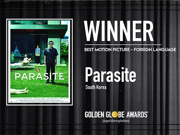 Film Parasite Menangkan Piala Golden Globe 2020!