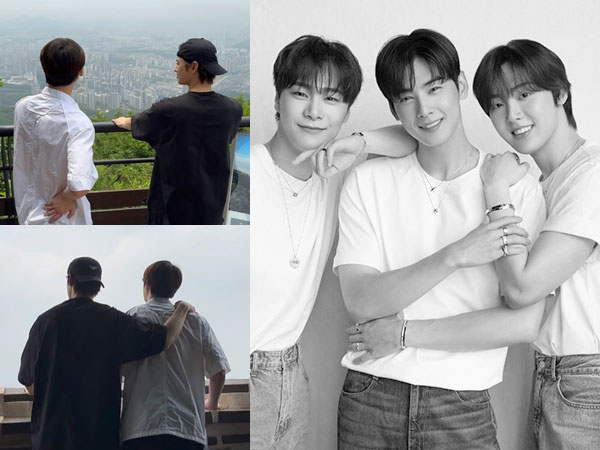 Momen Haru Cha Eun Woo dan Sanha ASTRO Saat Kunjungi Lokasi Memorial Baru Moonbin