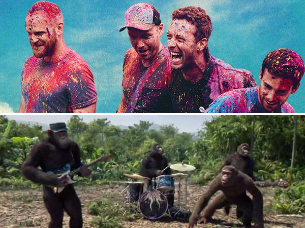 Personil Coldplay Tampil Jadi Hewan Primata di MV 'Adventure Of a Lifetime'