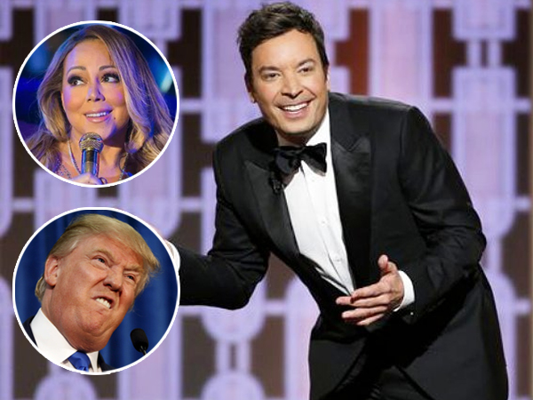 Jadi Host Golden Globes, Jimmy Fallon Olok-olok Mariah Carey dan Donald Trump!