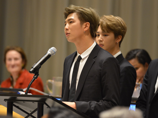 Terlihat Sempurna, RM BTS Ungkap Dirinya Gemetar Saat Pidato di PBB #Youth2030