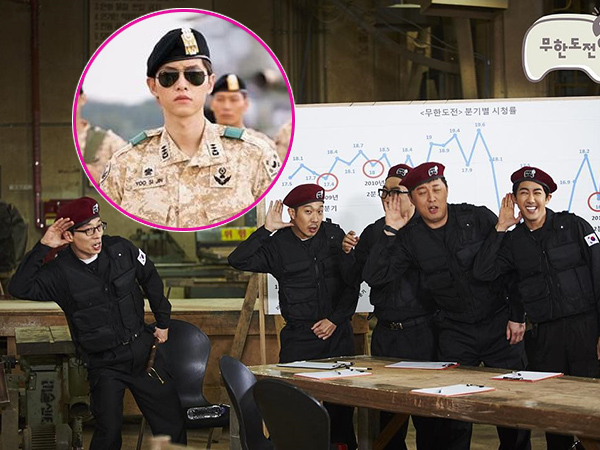 Demam 'Descendants of the Sun', Yoo Jae Suk Tiru Song Joong Ki di 'Infinity Challenge'