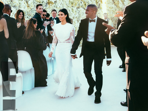 Kim Kardashian dan Kanye West Rilis Foto Resmi Pernikahan Mereka