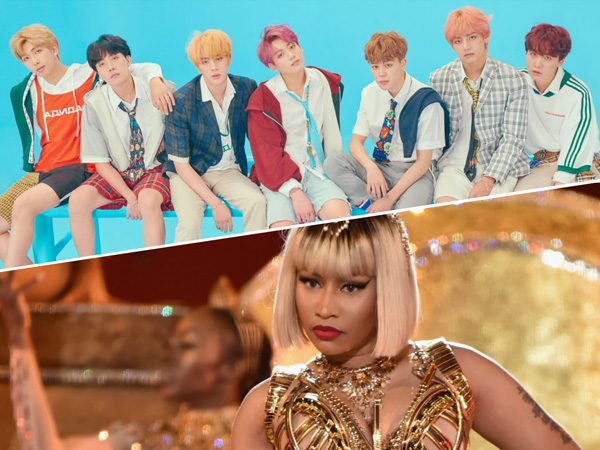 Kejutkan Fans, BTS dan Nicki Minaj Kolaborasi di Lagu 'IDOL' Versi Spesial
