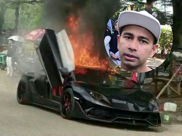 Lamborghini 'Batman' Miliknya Terbakar, Raffi Ahmad: Allah akan Kasih yang Lebih Baik