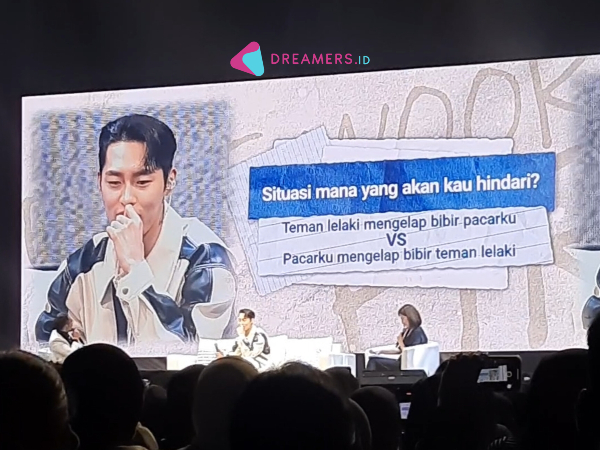 Lucunya Lee Jae Wook Serius Main Balance Game Soal Asmara di Fanmeet Jakarta