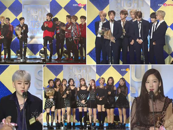 Didominasi EXO dan BTS, Inilah Daftar Peraih Piala '26th Seoul Music Awards'