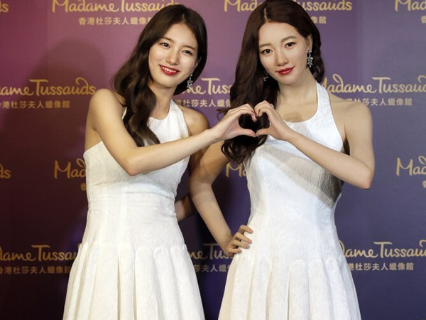 Suzy miss A Akhirnya Bertemu ‘Kembaran’nya di Madame Tussauds Hong Kong!