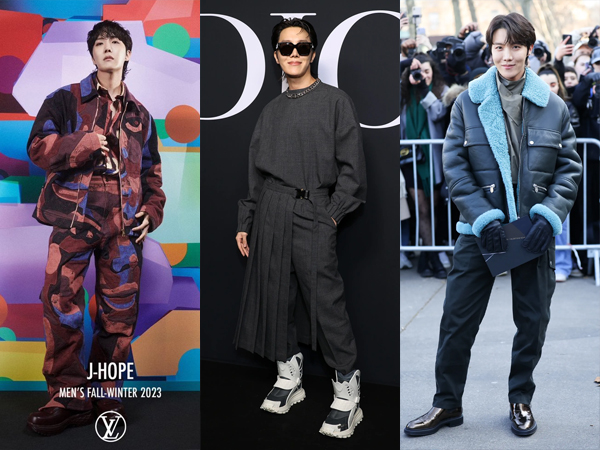 J-Hope at the Men's Fall-Winter 2023 Show