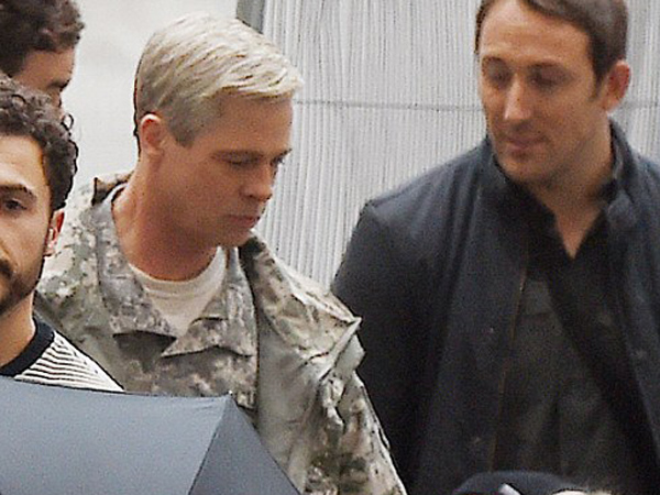 Bawa si Kembar, Brad Pitt Tampil Berkamuflase di Syuting Film Terbaru