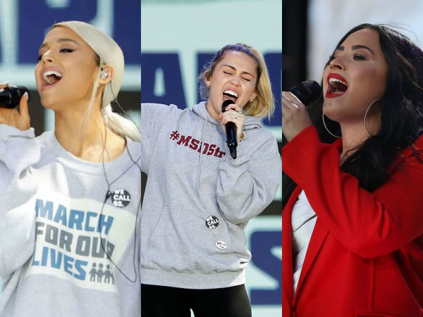 Ariana Grande, Miley Cyrus dan Demi Lovato Sumbang Suara Untuk Gerakan Protes Penembakan Masal