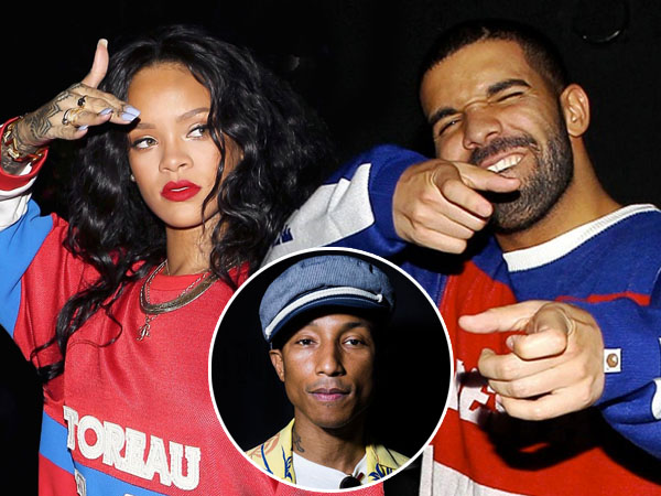 Dirumorkan Berkencan, Rihanna dan Drake Justru Akan Kolaborasi bersama Pharrel Williams?
