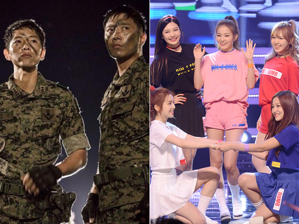 Tampil Beri Kejutan di 'Descendants of the Sun', Red Velvet Buat Song Joong Ki & Jin Goo Heboh!