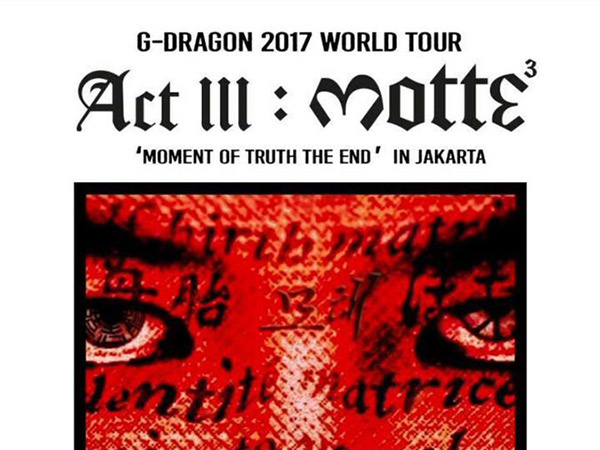 Berikut Harga Tiket dan Seatplan Konser G-Dragon 'ACT III, M.O.T.T.E' Jakarta!