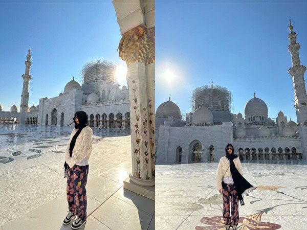 Momen Jennie BLACKPINK Kunjungi Masjid Sheikh Zayed