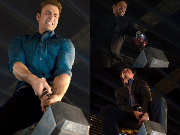 Lucunya Para Super Hero Berlomba Mengangkat Palu Thor Di Trailer ‘The Avengers 2’!