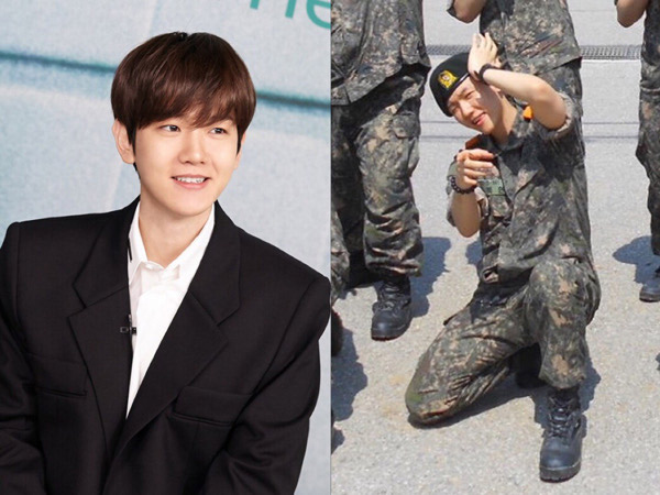 Baekhyun EXO Berpose Makin Ajaib di Foto Terbaru Wajib Militer