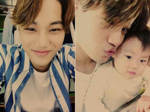 Ucapkan Terima Kasih pada Fans, Kai EXO Unggah Selfie Imut Bareng Keponakan
